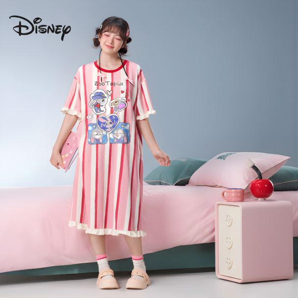 Đầm Ngủ Sọc Judy – Phong Cách Thiếu Nữ Disney