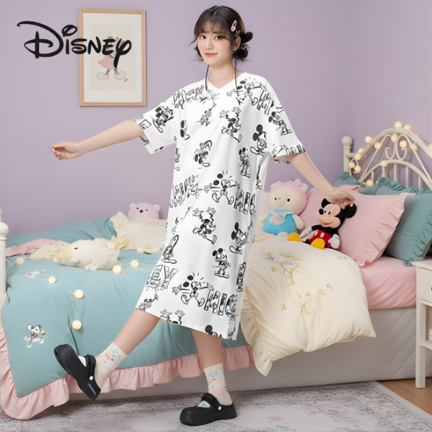Đầm Ngủ Full Họa Tiết Mickey Mouse – Disney Style