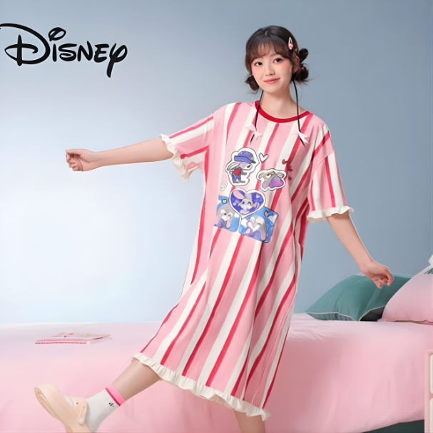 Đầm Ngủ Sọc Judy – Phong Cách Thiếu Nữ Disney