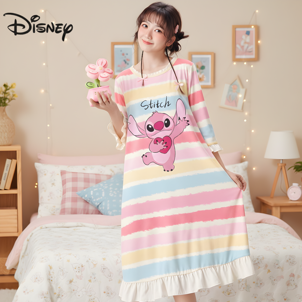 Đầm Ngủ Rainbow Stitch – Đáng Yêu & Nữ Tính