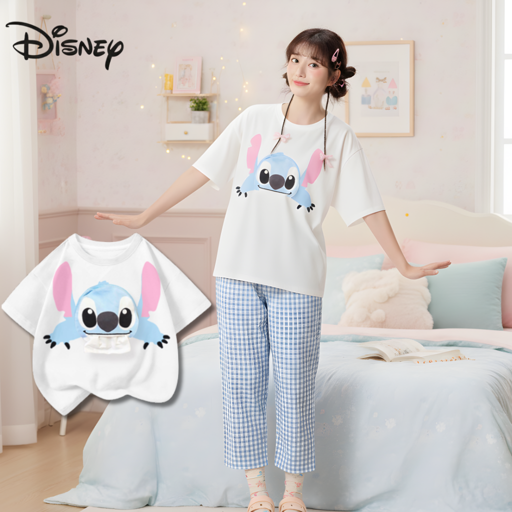 Bộ T-shirt Caro Stitch – Mang phong cách Disney Tinh Nghịch & Dễ Thương