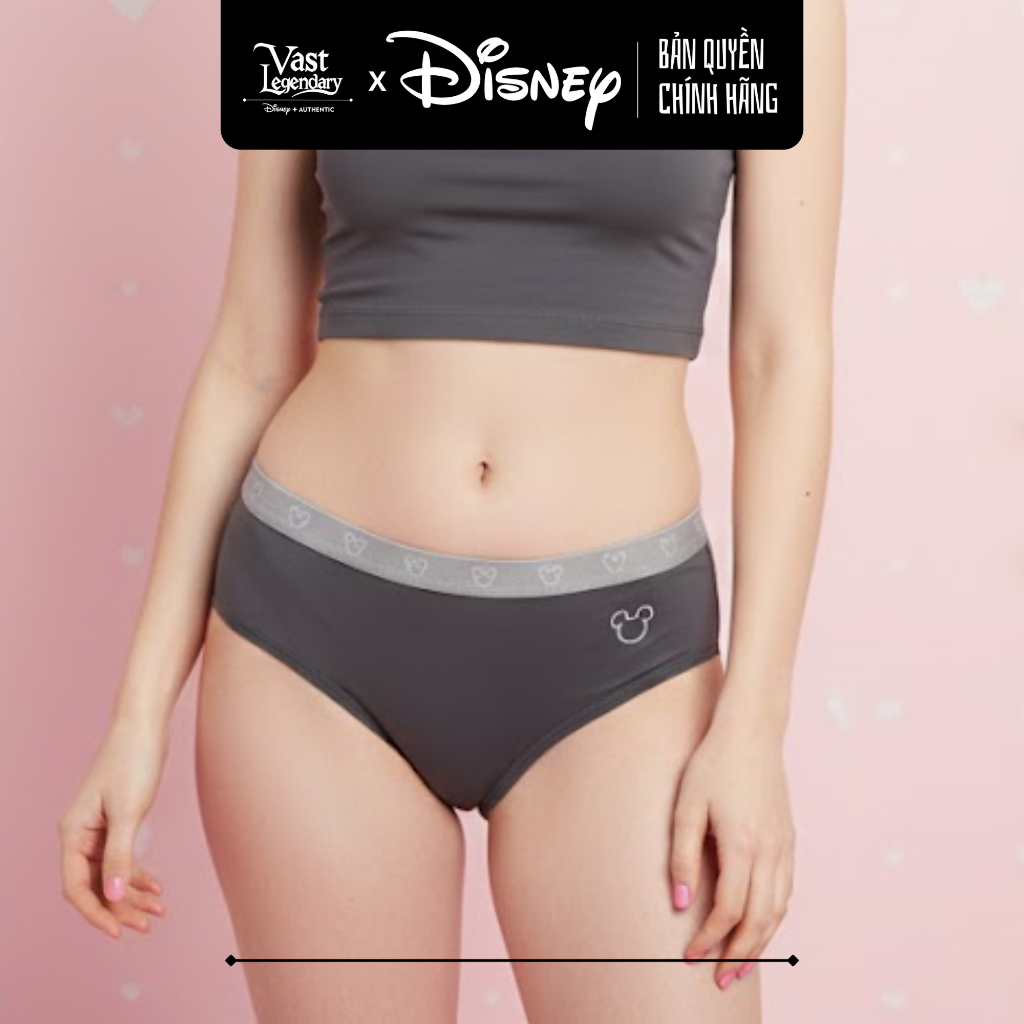 Quần Lót Nữ Disney Mickey 3 Màu Chính Hãng - Thoải Mái & Đáng Yêu