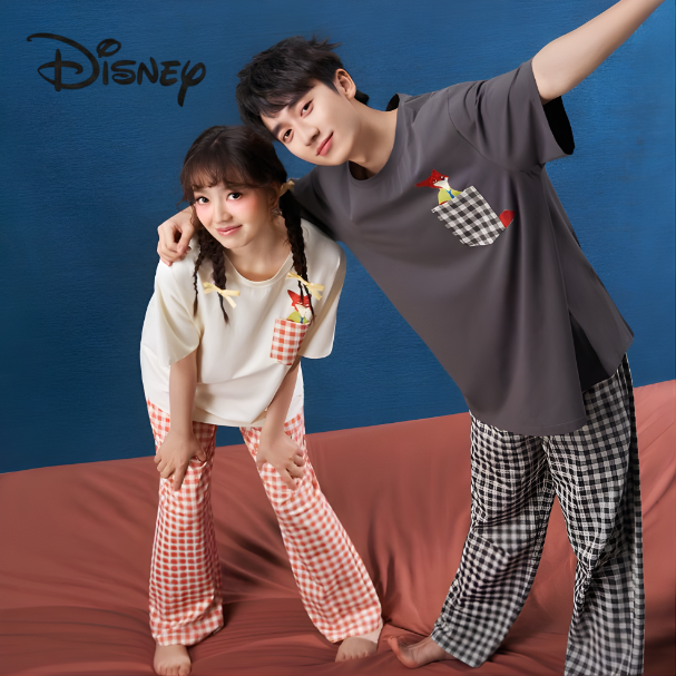 Bộ Quần Áo Unisex Họa Tiết Caro – Hoạt Hình Zootopia Dễ Thương