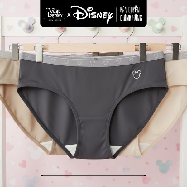 Quần Lót Nữ Disney Mickey 3 Màu Chính Hãng - Thoải Mái & Đáng Yêu