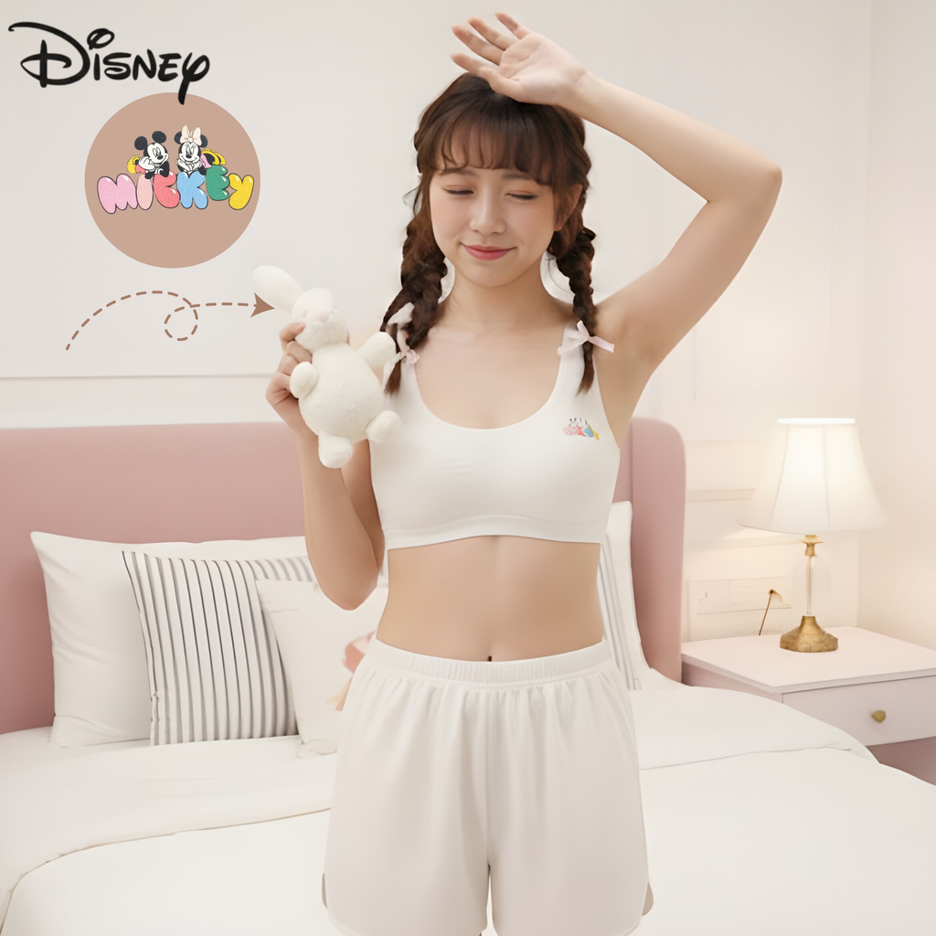 Áo Bra Tuổi Teen Style Disney Cùng Họa Tiết Mickey Basic – Êm Nhẹ & Dễ Thương ⭐