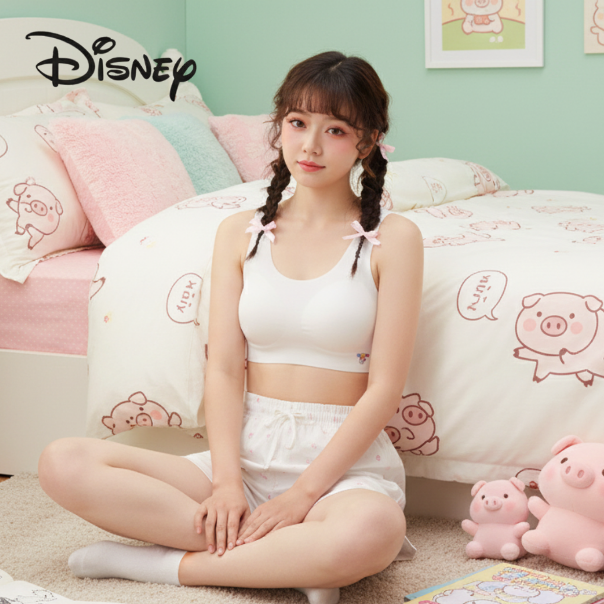 Áo Bra Tuổi Teen Disney Minnie Basic – Êm Nhẹ & Dễ Thương