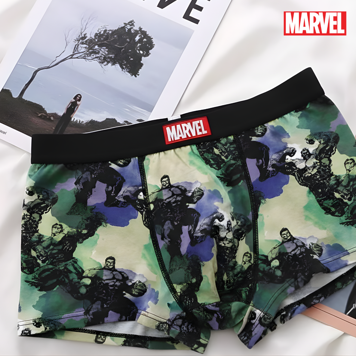 Quần Lót Boxer Nam Marvel Hulk – Phong Cách Mạnh Mẽ & Cá Tính